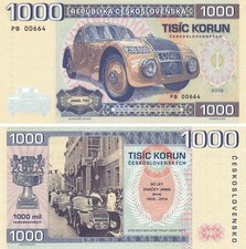 Czechoslovakia; 1000 Korun 2019; Jawa 750 UNC; Gabris Matej; Essay; PB 00664