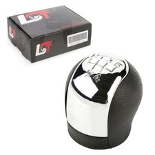 Gear Shift Knob Handle Lever Emblem Chrome Black 5 Gear for OPEL VECTRA C