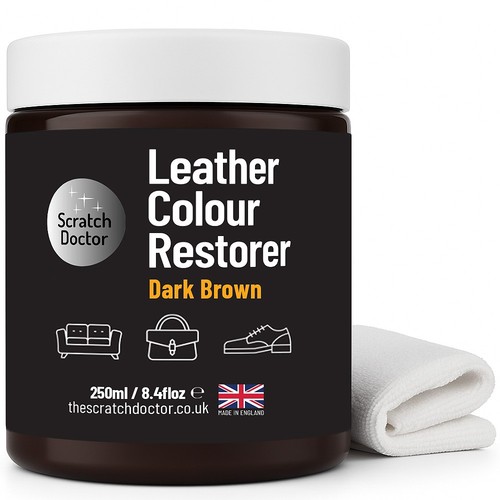 Dark brown leather colour - dark,