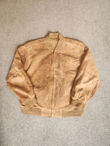 Vintage leather bomber jacket - leather,