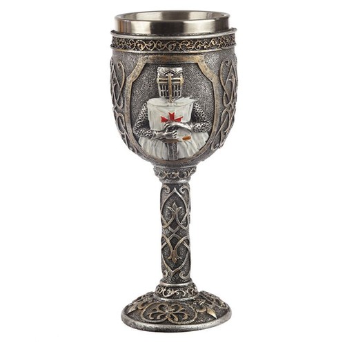 Medieval templar knight goblet - medieval,