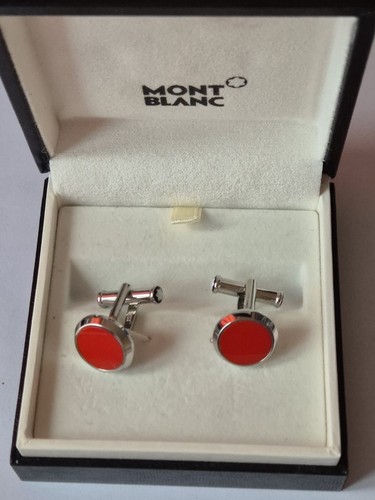 Montblanc cufflinks red - montblanc,