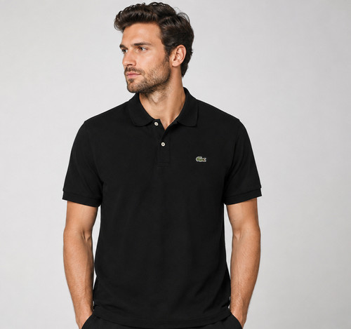 Lacoste men black polo - lacoste,