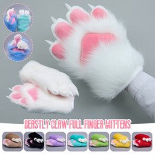 Colorful Cat Paw Plush Furry