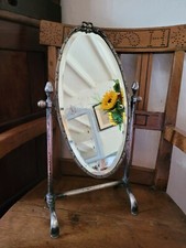 A Fantastic Antique Cheval Dressing Table Swing Mirror Retail Bathroom Bedroom