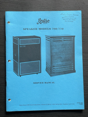 Vintage leslie speaker 760 770 - leslie,