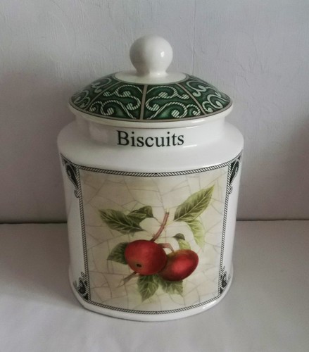Arthur wood biscuit jar - wood,