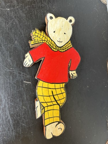Vintage rupert the bear - bear, wooden