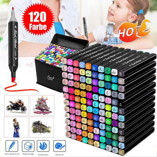 120 colours dual tip twin - 120,