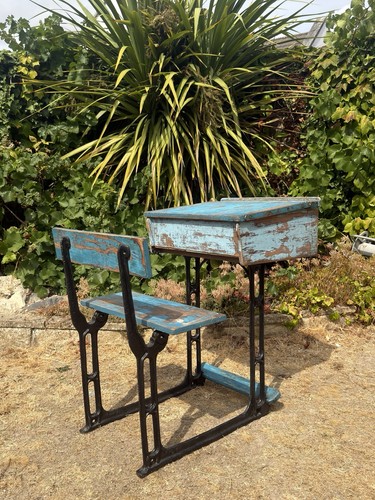 Antique school desk and - school,