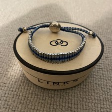 Links Of London 925 Sterling Silver Bracelet, Blue Friendship Bracelet
