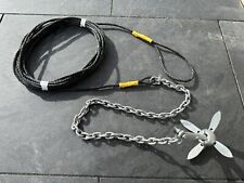0.7KG grapnel  anchor Kit 3ft Chain 40ft  rope   Kayak Canoe Sup Paddle Board