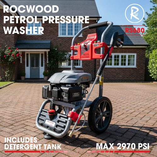 Petrol pressure washer - pressure, rocwood