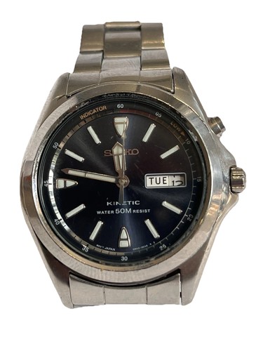 Seiko men kinetic - men's, stainless
