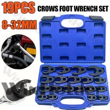 19Pcs Metric Crowfoot Wrench