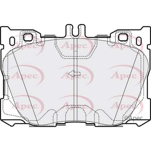 Brake pads set for - brake, mercedes