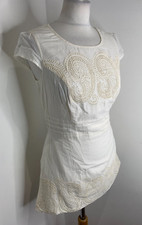 Bravissimo Pepperberry long tunic top 10 RC VGC Really Curvy lace embroidery