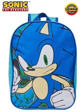 BOYS SEGA SONIC THE HEDGEHOG SPORTS BACKPACK SCHOOL BAG KIDS TRAVEL BAG RUCKSACK