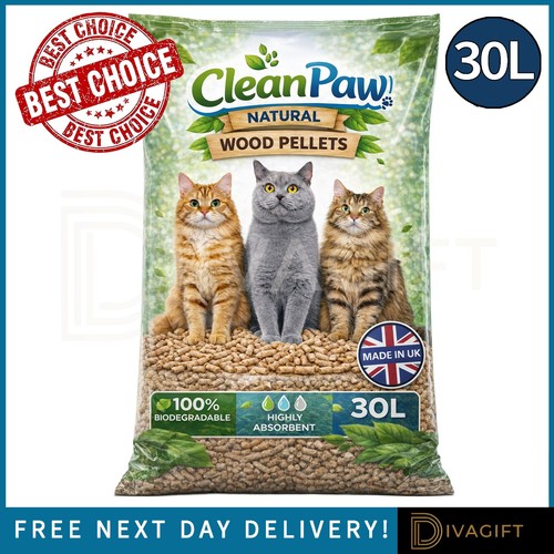 Clean paws cat litter natural - clean,