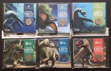 6 Royal Mint Dinosaur 50P