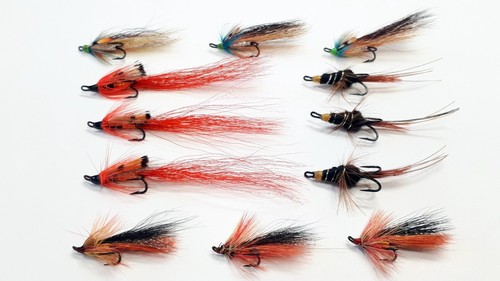 Salmon fly mixed size - ,