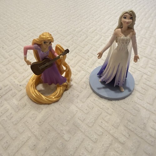 Disney elsa rapunzel pvc cake - pvc,