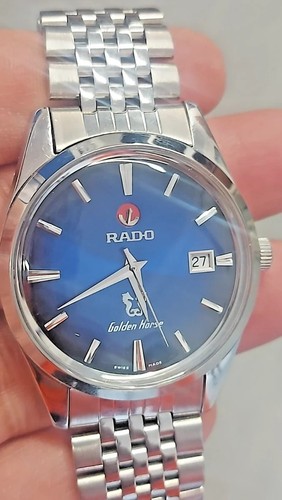 Mens rado golden - golden, horse