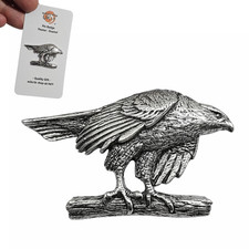 Goshawk Pin Pewter Badge Bird