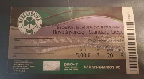 Ticket panathinaikos v - panathinaikos,