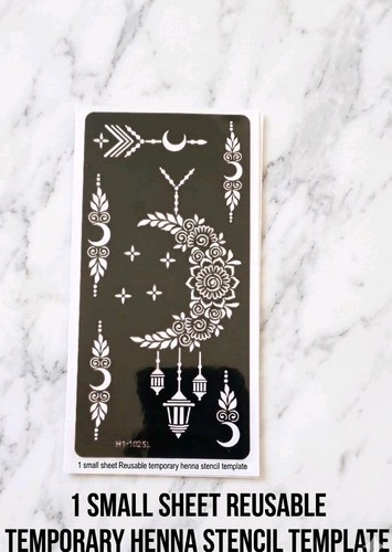 Small reusable henna tattoo - small,