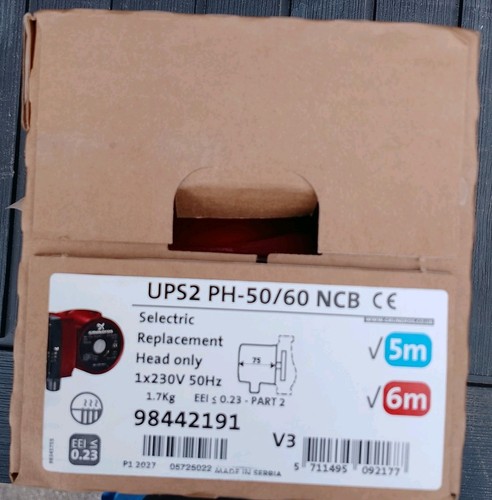 Grundfos ups2 60 - ph-50-60, ncb