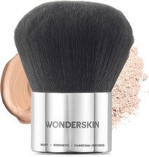 Kabuki Brush Round Top Bronzer – Ultra-Soft for Face & Body Makeup   