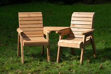 Handmade Wooden Outdoor Love Chairs (Place on Tray)