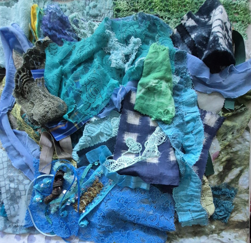 Slow stitch scrapbag 300 gms - slow,