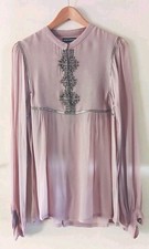 Antik Batik Violet Chiffon Top