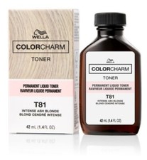 WELLA T81TONER - PERMANENT LIQUID HAIR TONER - INTENSE ASH BLONDE -FREE POSTAGE