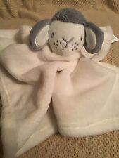 Primark Early Days Lamb Sheep White Grey Blankie Comforter Soft Toy