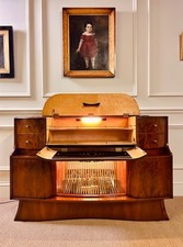 ART DECO FIGURED WALNUT