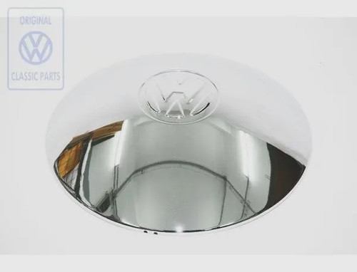 Domed hubcap chrome genuine - hubcap,