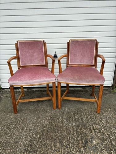 Pair teak mid century - pair,