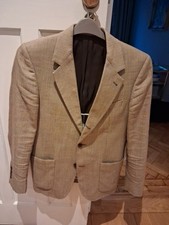 2-Piece Suit Jacket & Trousers. Size 32R. John Lewis & Co. Checkered Wool/Linen.