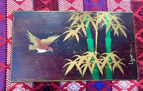 Vintage japanese brown lacquer - japanese,