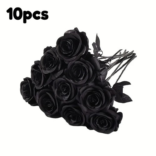 10pcs artificial black - 5/10pcs,