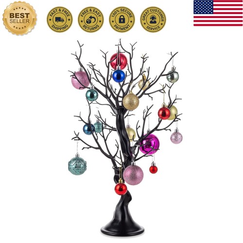 Black ornament tree 8 inch - tree,, 22.8