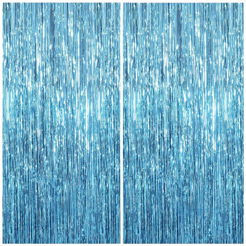 Xtralarge blue foil - foil, fringe