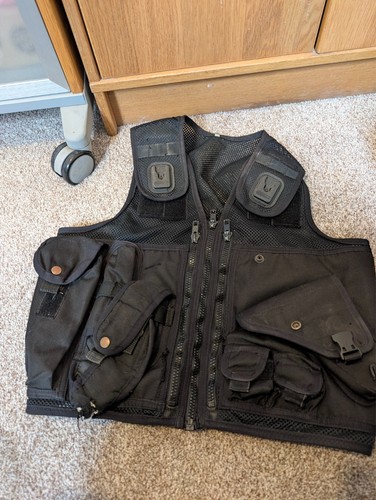 Police tactical vest black - police,