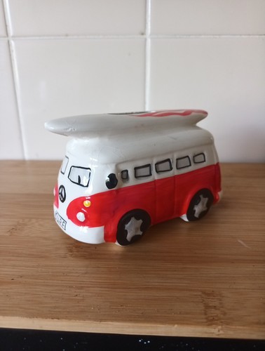 Campervan ceramic money - ceramic,