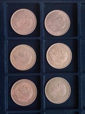 George V One Penny Lot X6