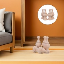 4 Pcs Wooden Decorative