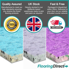 8mm 10mm 12mm Thick Foam Carpet Underlay Roll - Quality Deluxe Cushion - Cheap!